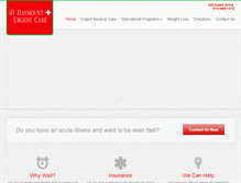 Tablet Screenshot of haymounturgentcare.com